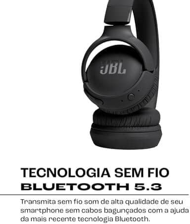 JBL, Fone de Ouvido On ear, Tune 520BT - Preto JBL, Fone de Ouvido On ear, Tune 520BT - Preto